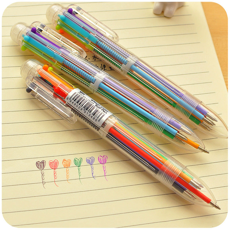 Wholesale Cute Multi-color Plastic Ballpoint Pens